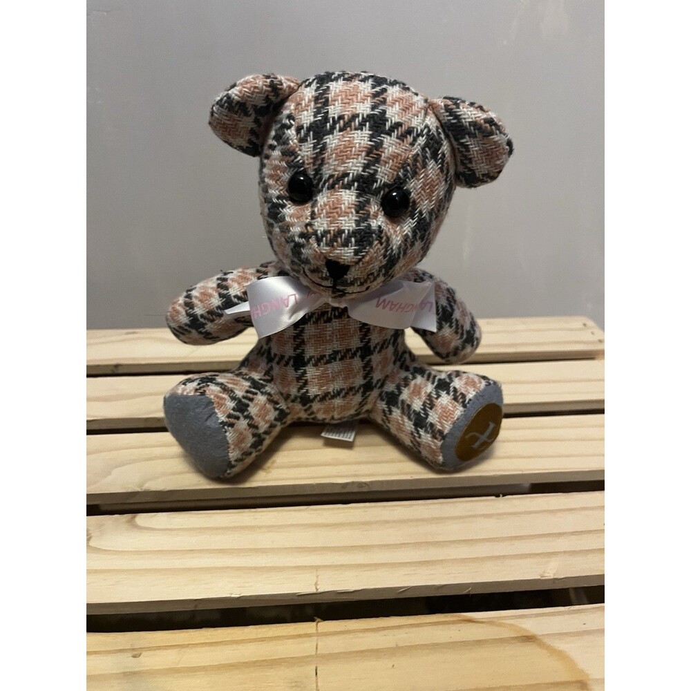 Flavours Of Langham Plush Plaid Teddy Bear 8 Inch Multicolour NWOT’s